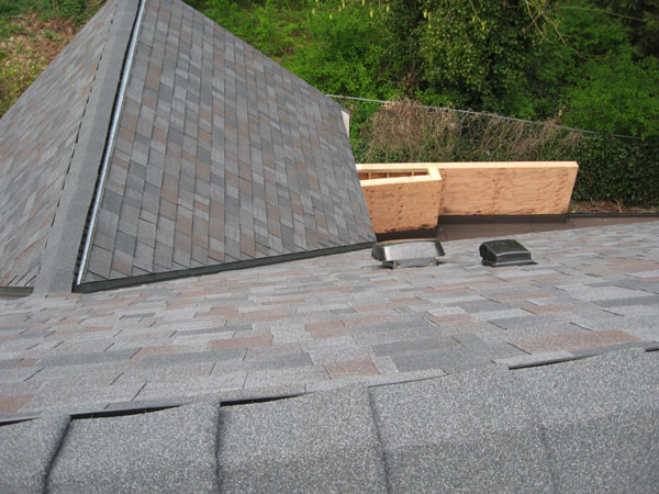  Asphalt shingle roof.